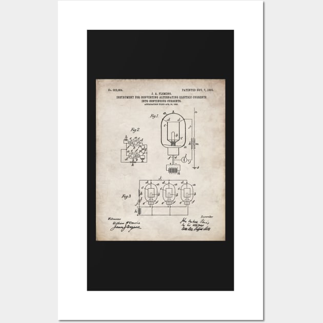 Electrician Patent - Maker Workshop Art - Antique Wall Art by patentpress